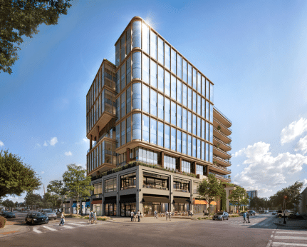 Render of Knox & McKinney Office Develpment at Knox Street