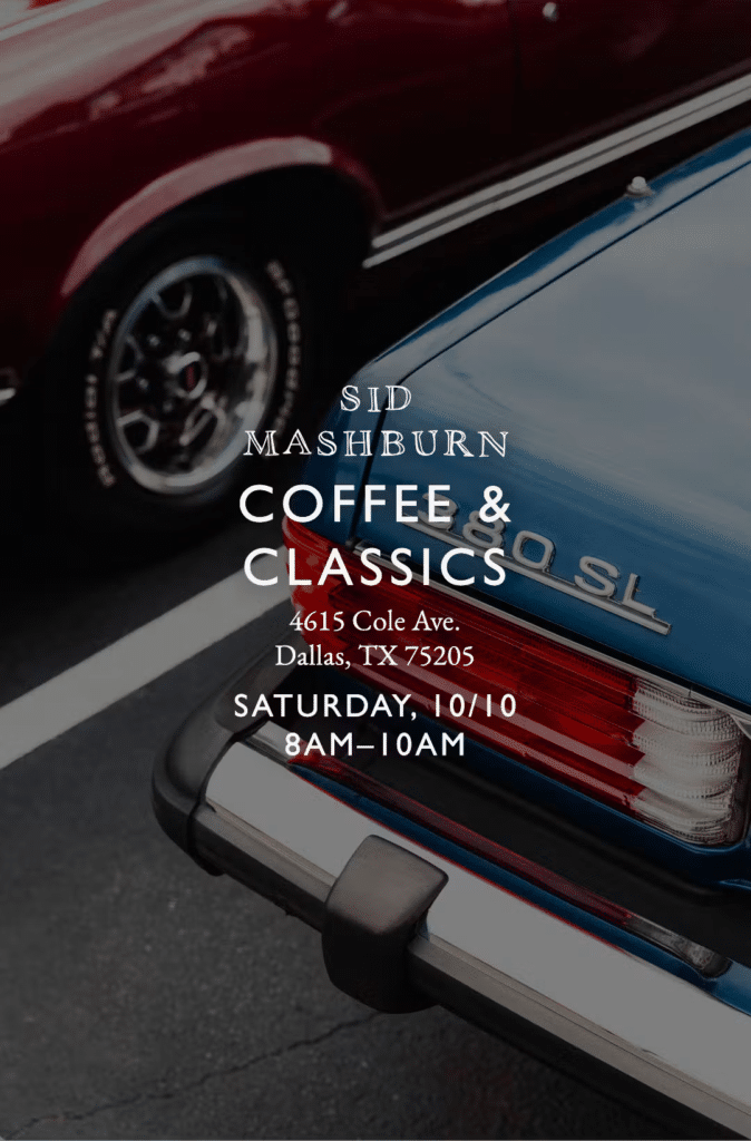Coffee & Classics at Sid Mashburn